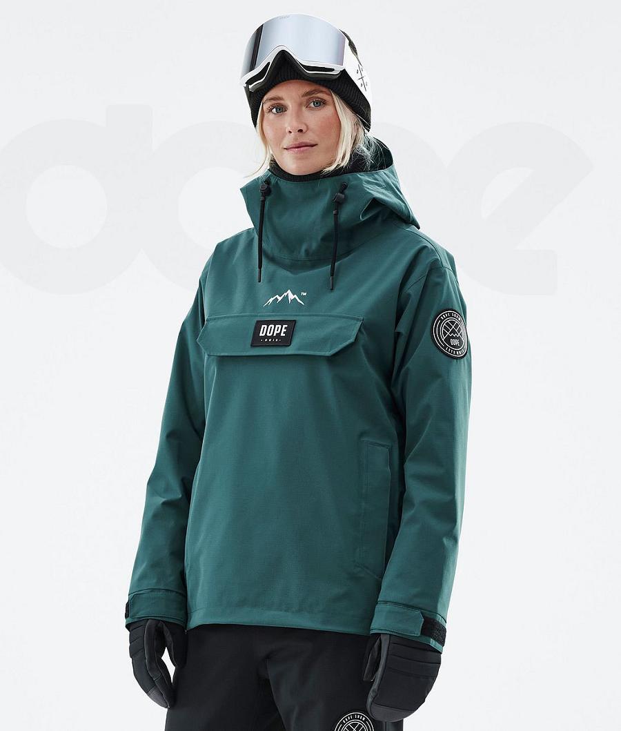 Green Women\'s Dope Blizzard W Ski Jackets | NZ_D1080