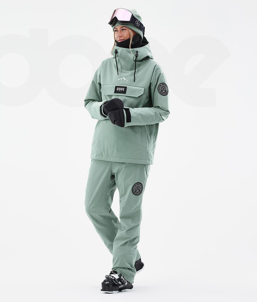 Green Women's Dope Blizzard W Ski Jackets | NZ_D1144