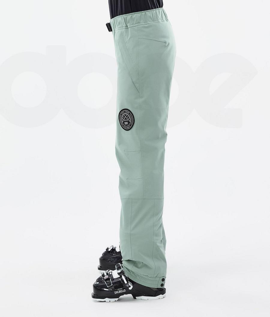 Green Women's Dope Blizzard W Ski Pants | NZ_D1038