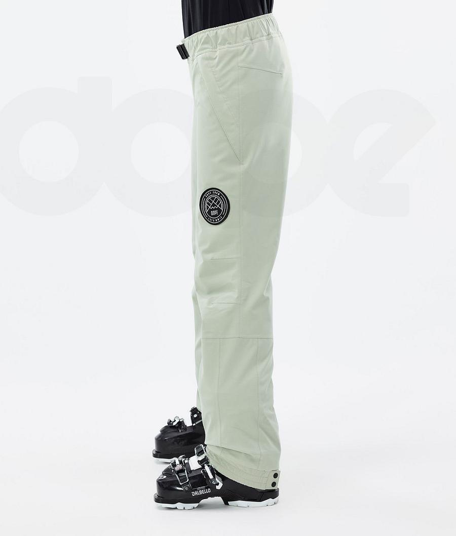 Green Women's Dope Blizzard W Ski Pants | NZ_D1865