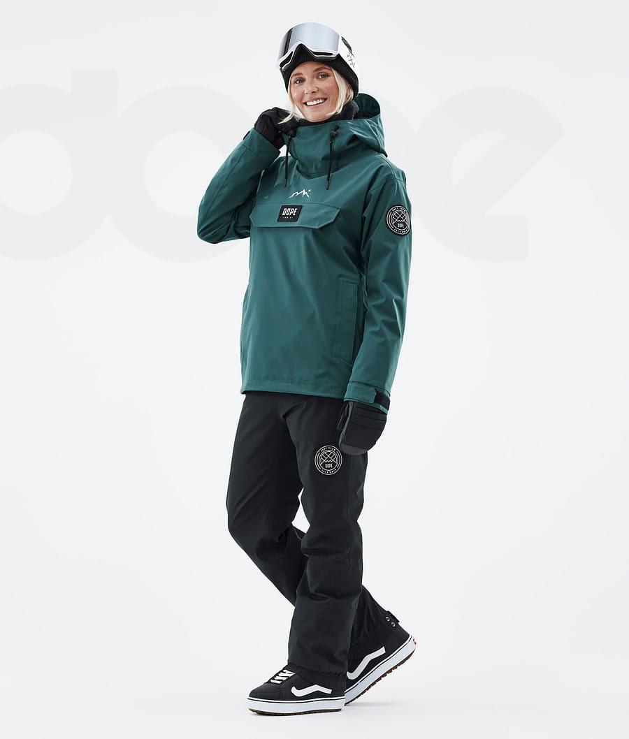Green Women's Dope Blizzard W Snowboard Jackets | NZ_D1381