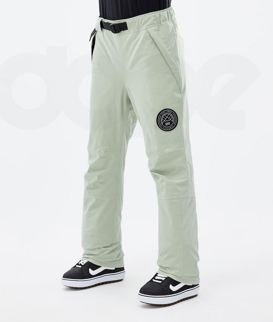 Green Women\'s Dope Blizzard W Snowboard Pants | NZ_D1718