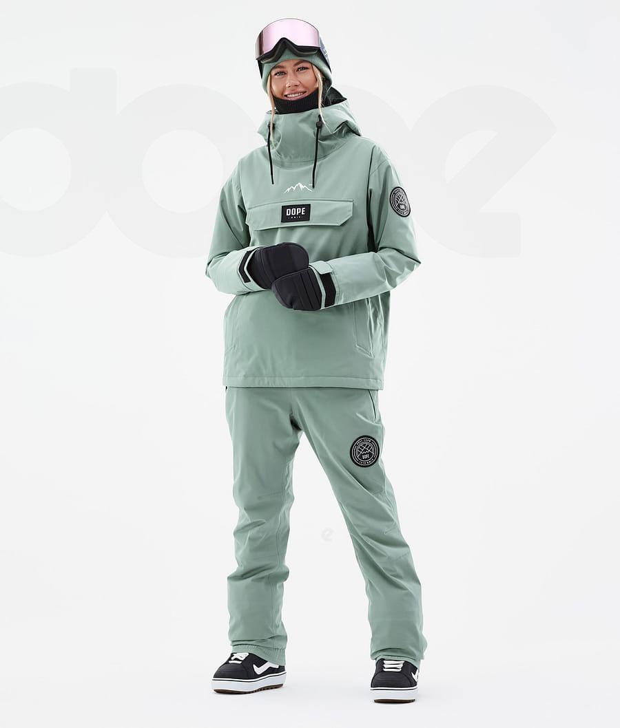 Green Women's Dope Blizzard W Snowboard Jackets | NZ_D2038