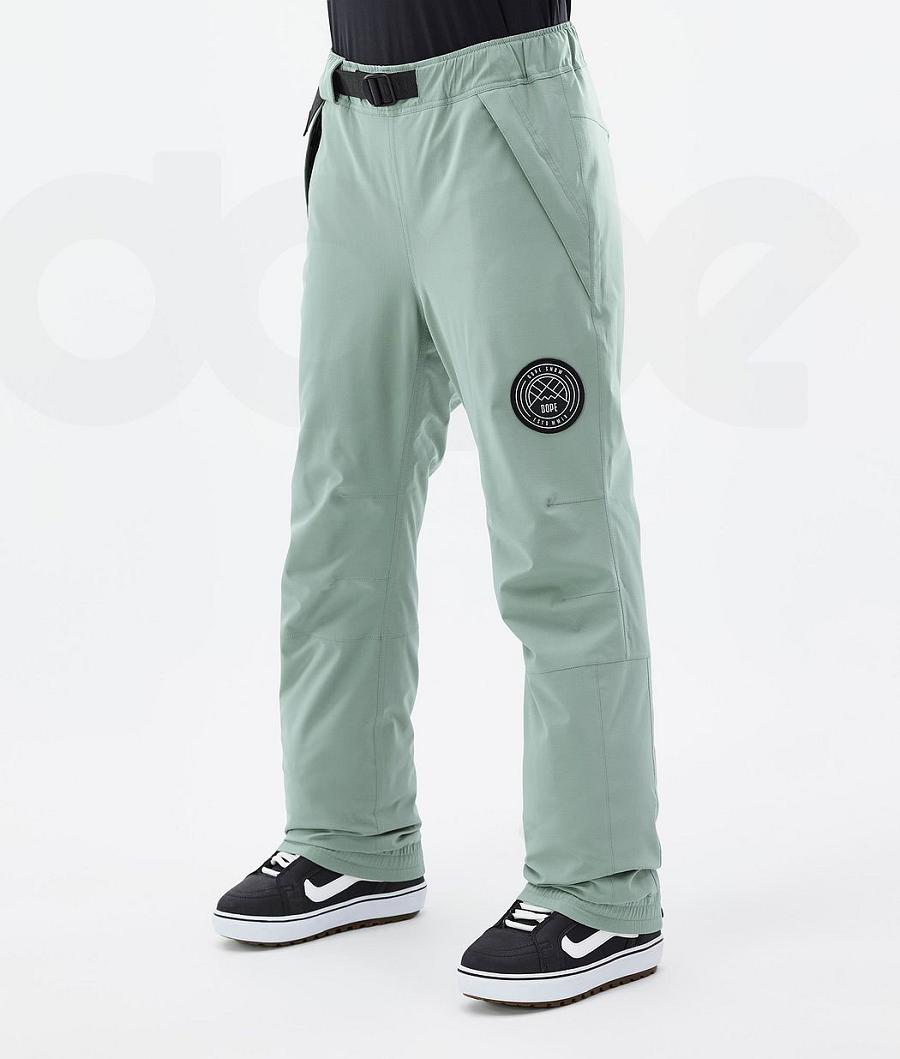 Green Women\'s Dope Blizzard W Snowboard Pants | NZ_D2216