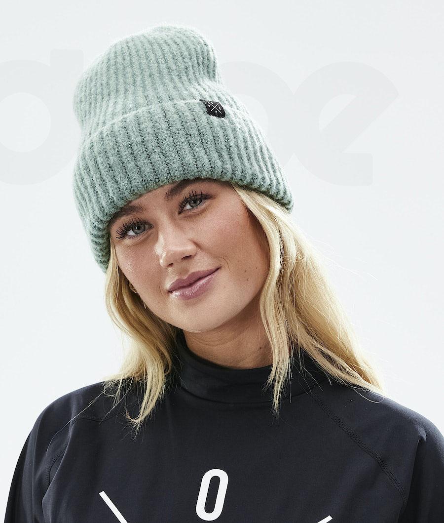 Green Women's Dope Chunky Beanies | NZ_D1595