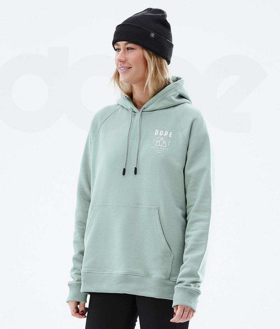 Green Women's Dope Common W Hoodies | NZ_D1103