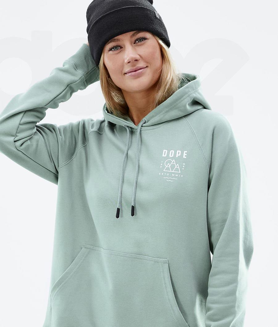 Green Women's Dope Common W Hoodies | NZ_D1103