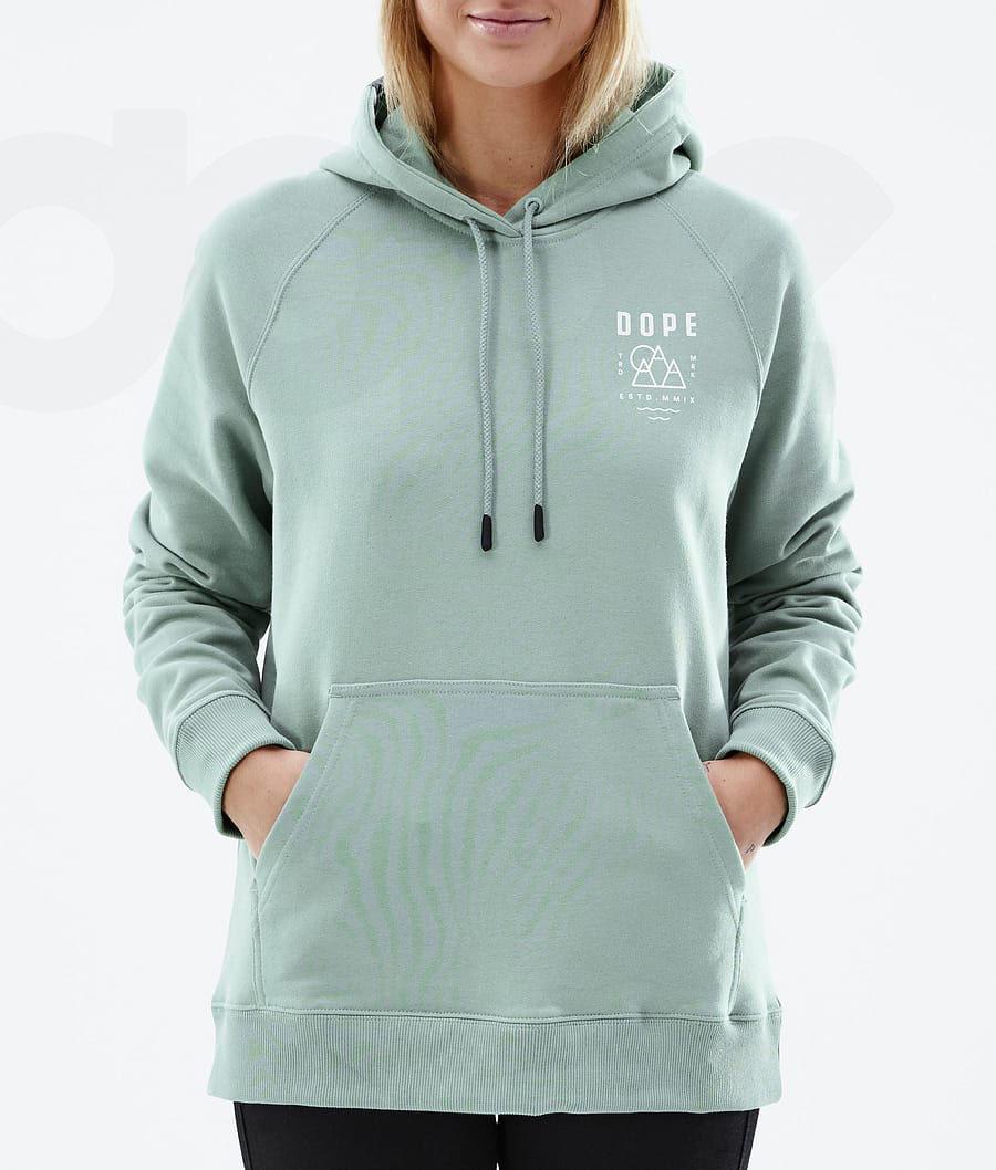 Green Women's Dope Common W Hoodies | NZ_D1103