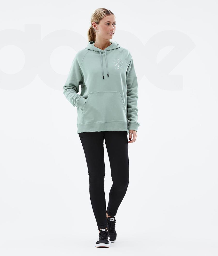 Green Women's Dope Common W Hoodies | NZ_D2128