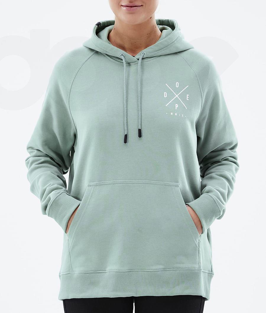 Green Women's Dope Common W Hoodies | NZ_D2128