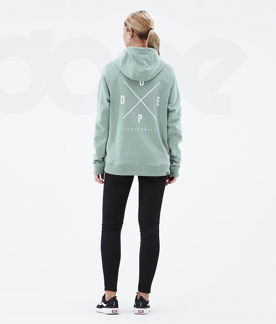 Green Women's Dope Common W Hoodies | NZ_D2128