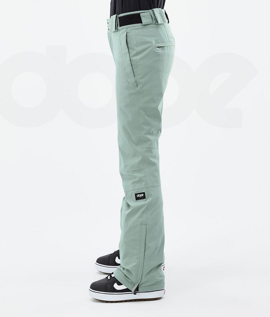 Green Women's Dope Con W Snowboard Pants | NZ_D1780