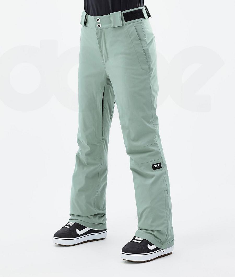 Green Women\'s Dope Con W Snowboard Pants | NZ_D1780