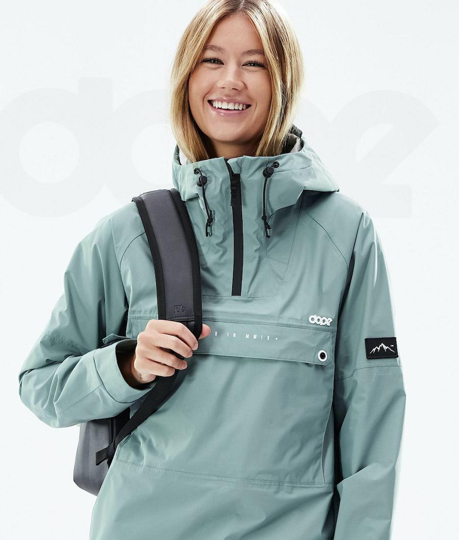 Green Women's Dope Hiker Light W Outdoor Jackets | NZ_D2204