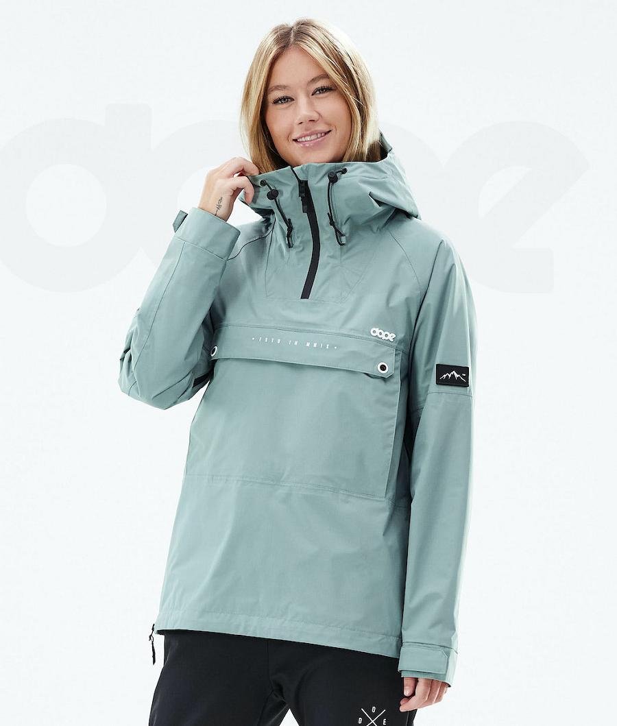 Green Women\'s Dope Hiker Light W Outdoor Jackets | NZ_D2204