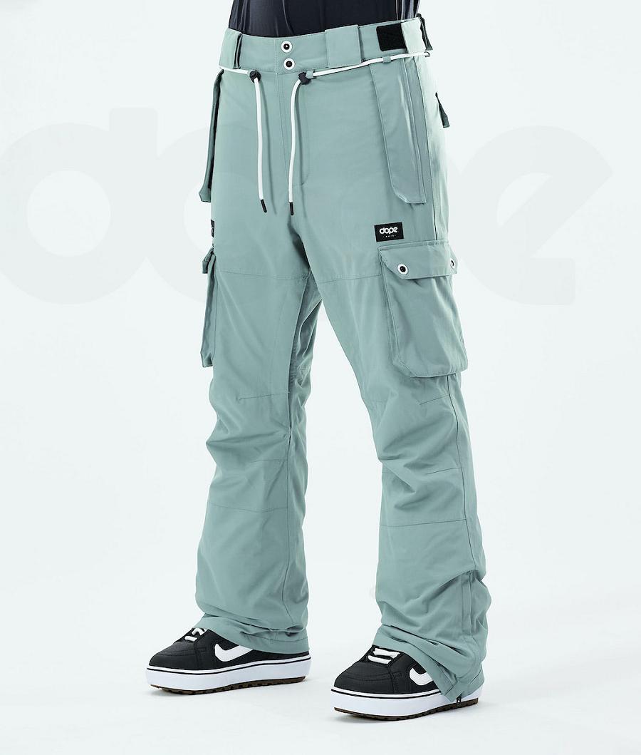 Green Women\'s Dope Iconic W 2021 Snowboard Pants | NZ_D1146