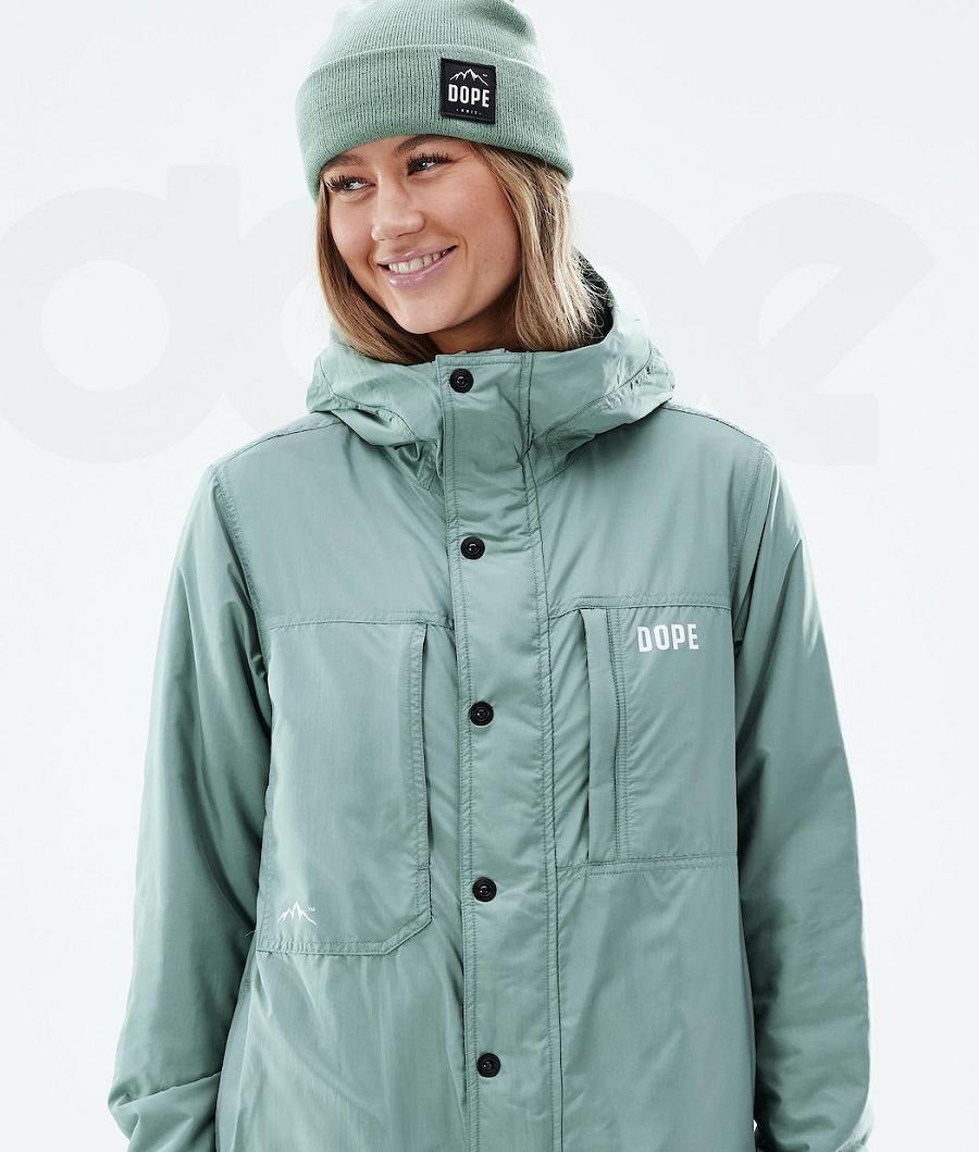 Green Women's Dope Insulated W Outdoor Jackets | NZ_D1853
