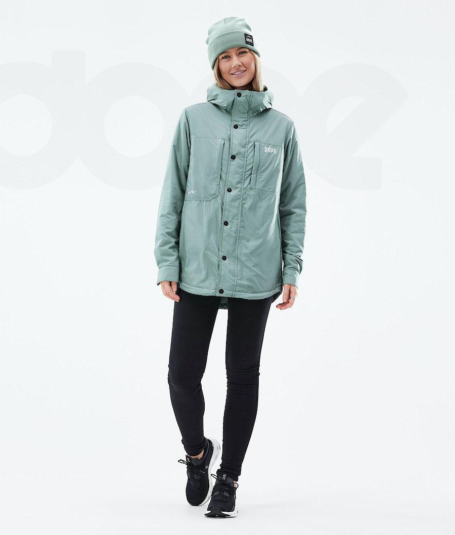 Green Women's Dope Insulated W Outdoor Jackets | NZ_D1853