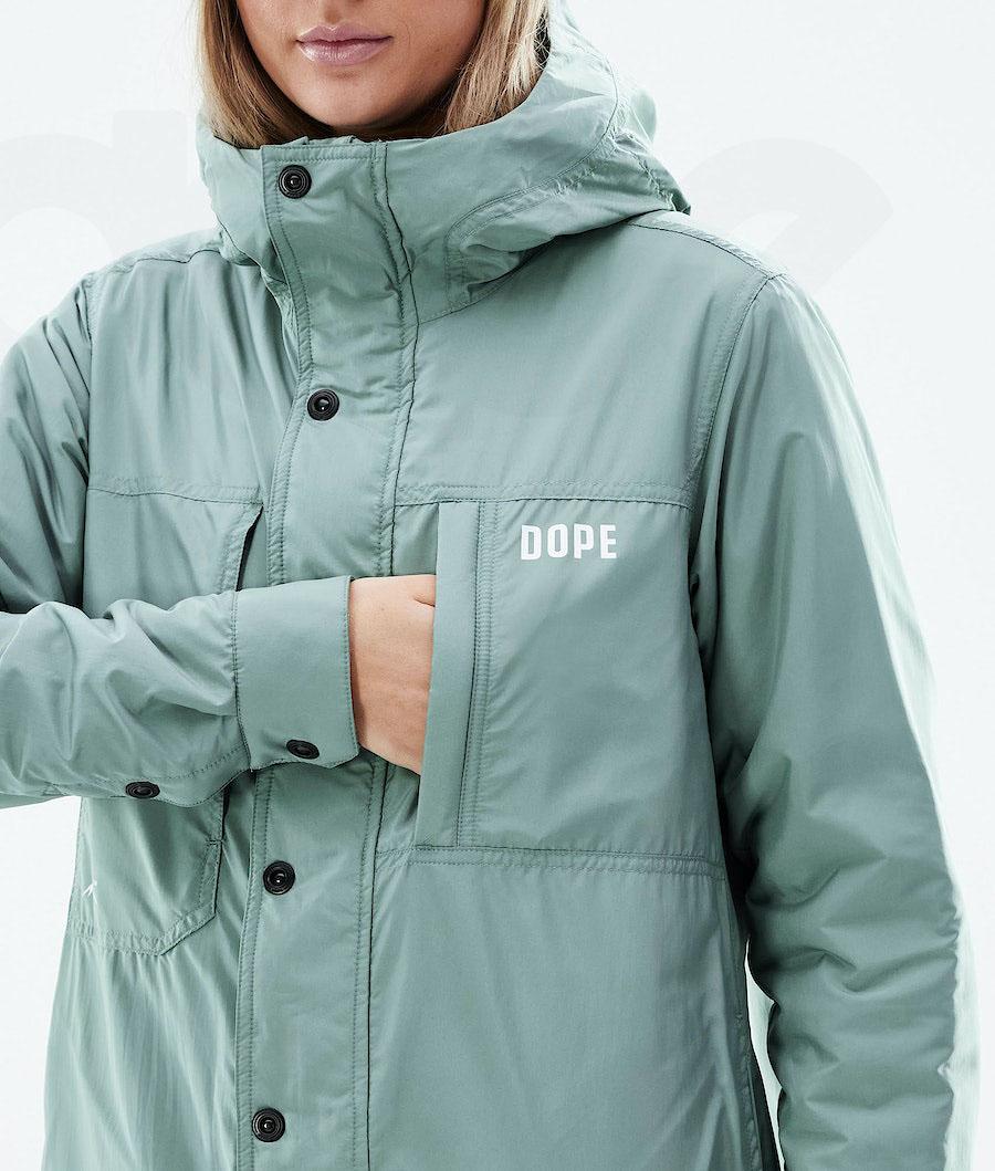 Green Women's Dope Insulated W Outdoor Jackets | NZ_D1853