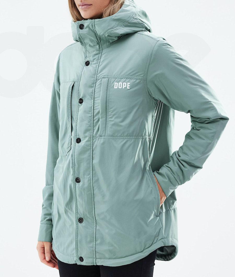 Green Women's Dope Insulated W Outdoor Jackets | NZ_D1853
