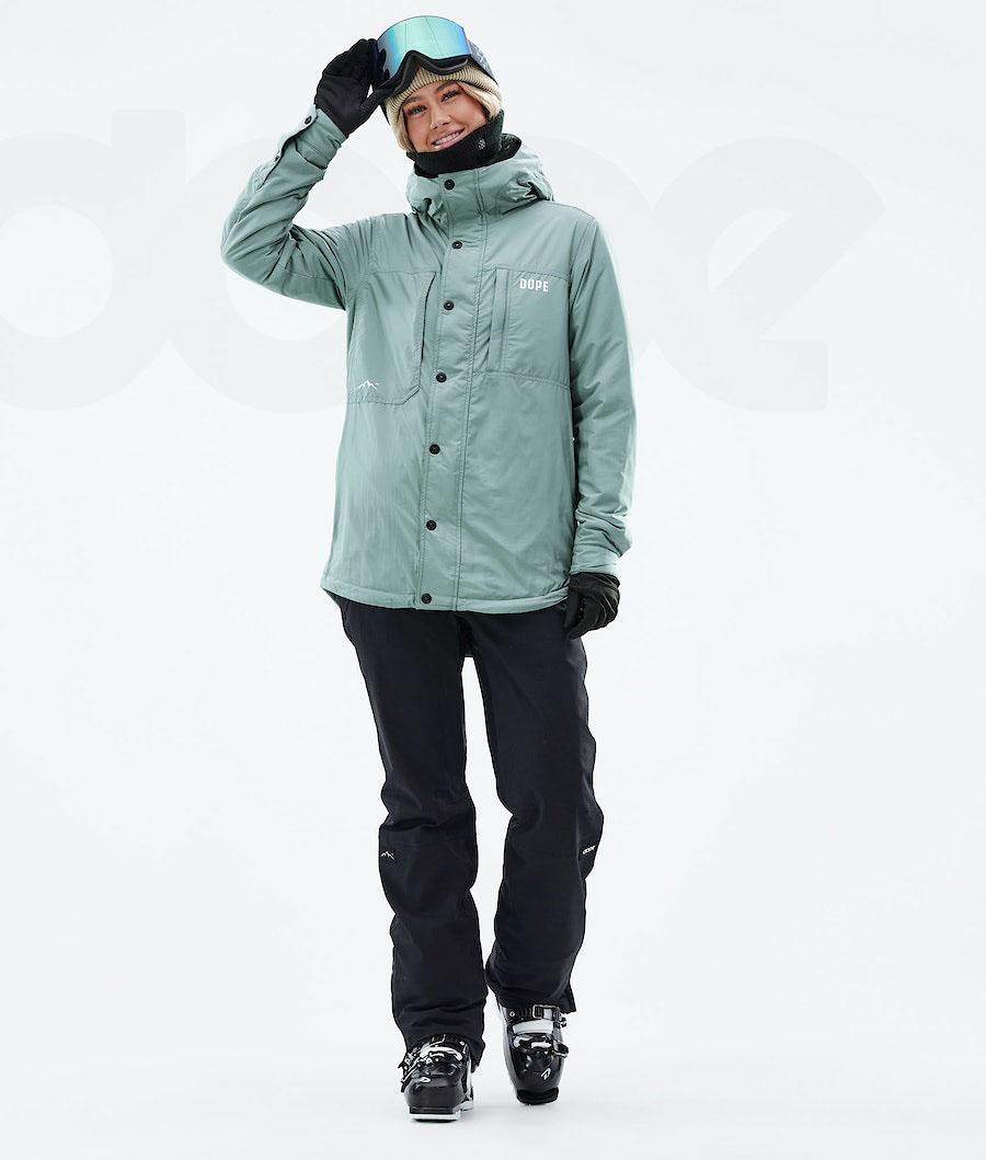 Green Women's Dope Insulated W Ski Jackets | NZ_D2112