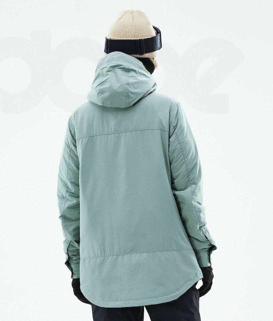 Green Women's Dope Insulated W Snowboard Jackets | NZ_D2438