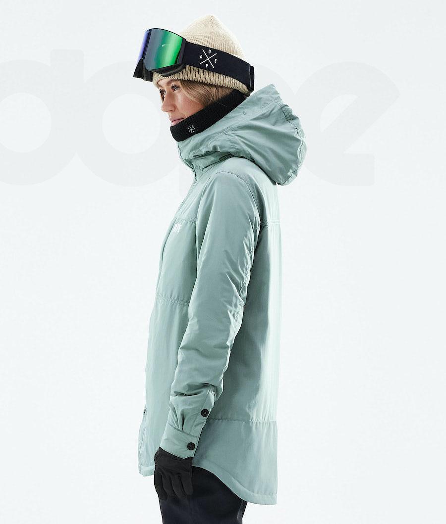 Green Women's Dope Insulated W Snowboard Jackets | NZ_D2438