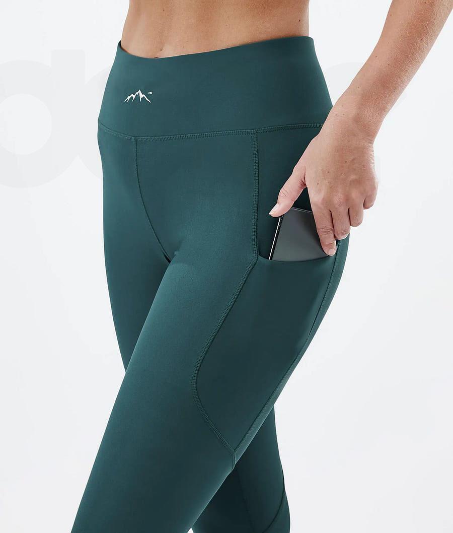 Green Women's Dope Lofty Tech Leggings | NZ_D1070