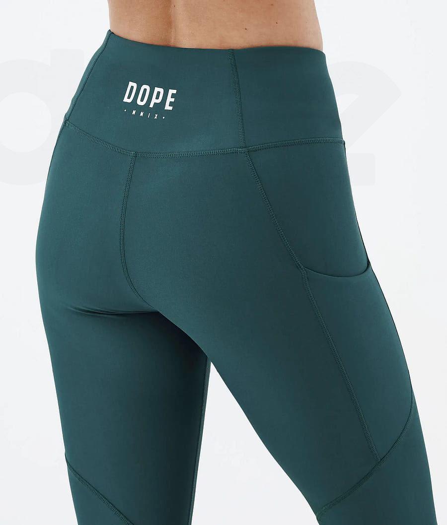 Green Women's Dope Lofty Tech Leggings | NZ_D1070