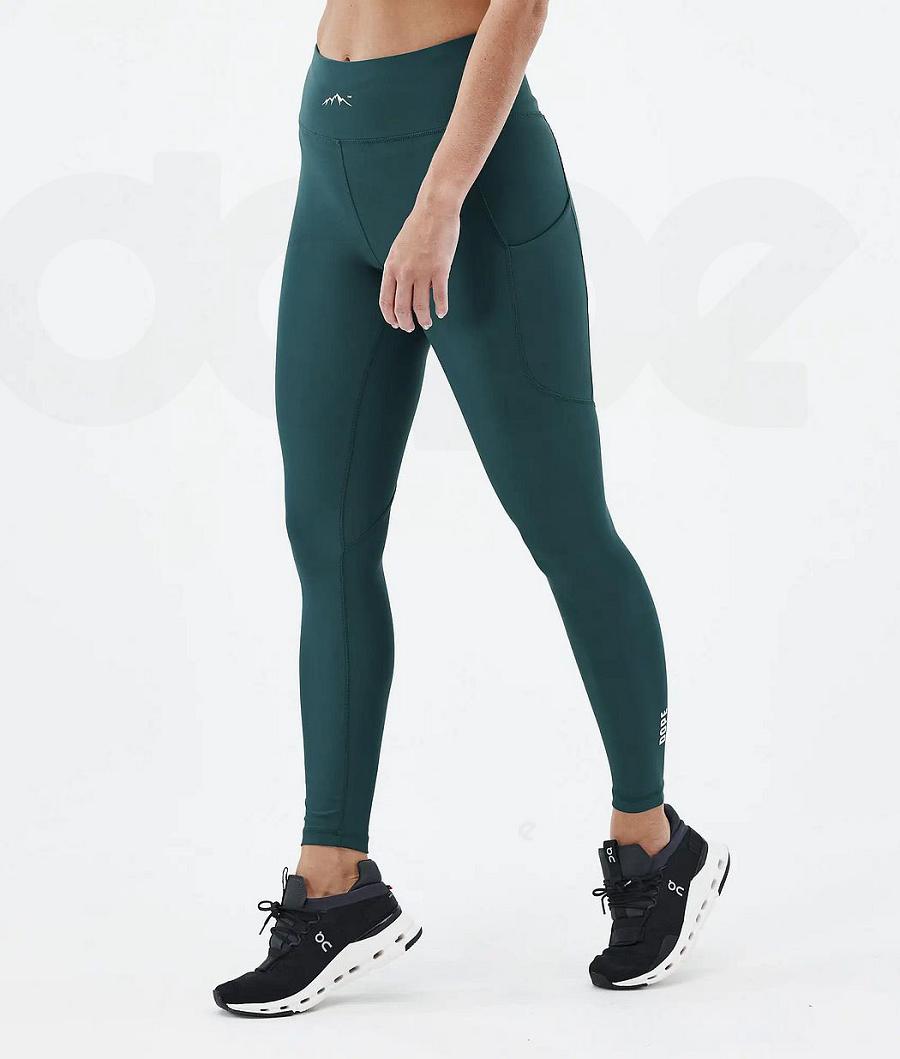 Green Women\'s Dope Lofty Tech Leggings | NZ_D1070