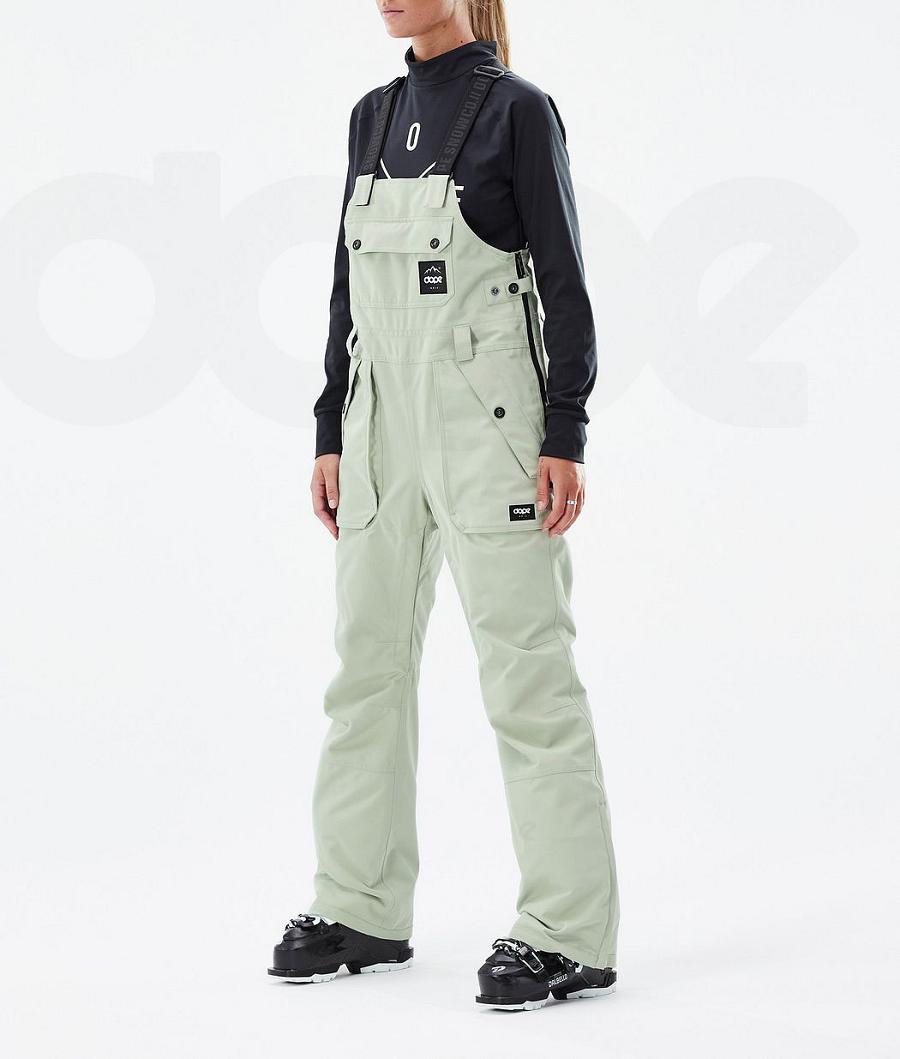 Green Women\'s Dope Notorious B.I.B W Ski Pants | NZ_D1116