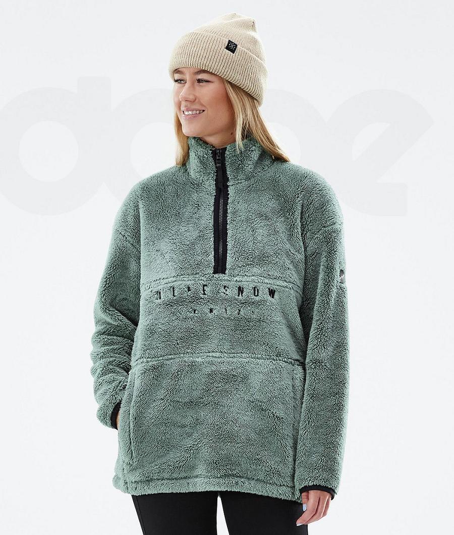 Green Women\'s Dope Pile W Fleece | NZ_D1464