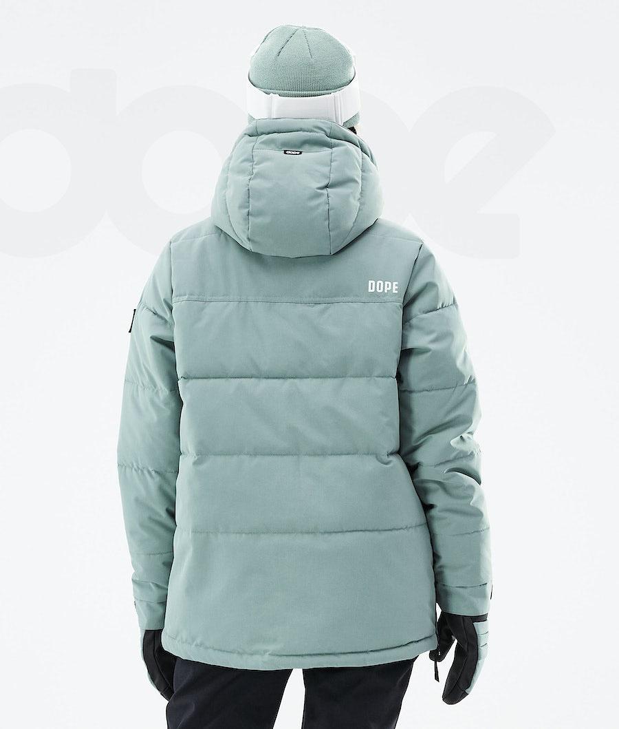 Green Women's Dope Puffer W 2021 Ski Jackets | NZ_D1916