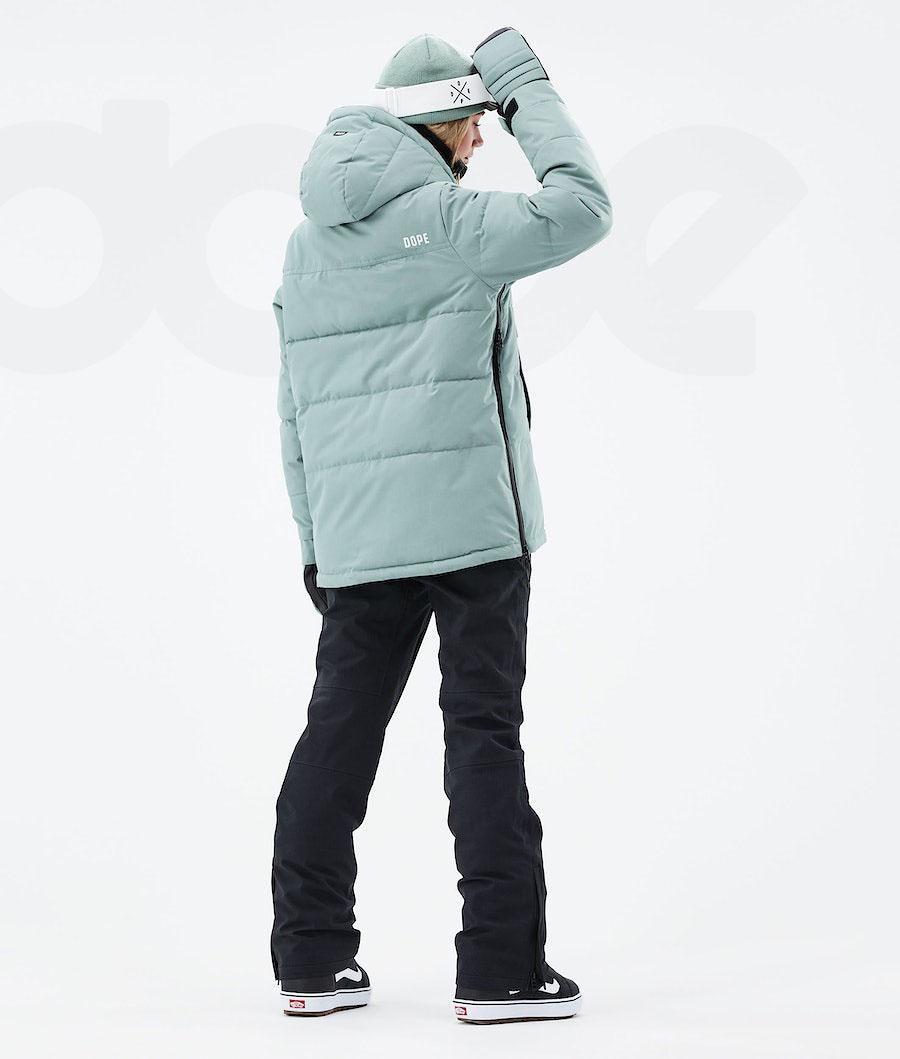 Green Women's Dope Puffer W 2021 Snowboard Jackets | NZ_D1764