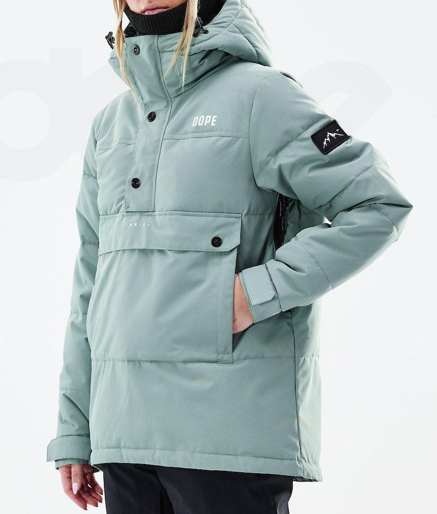 Green Women's Dope Puffer W 2021 Snowboard Jackets | NZ_D1764