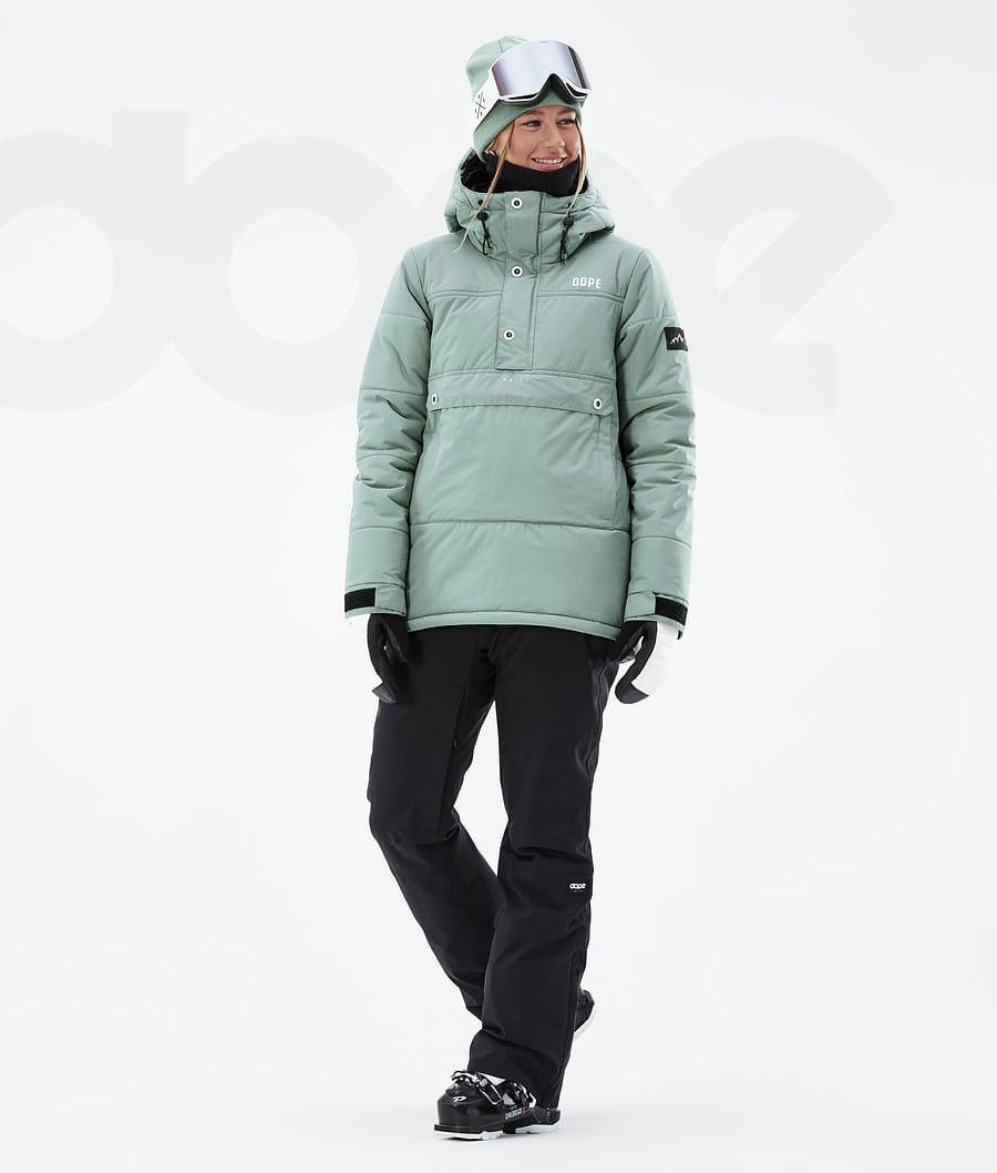 Green Women's Dope Puffer W Ski Jackets | NZ_D2157