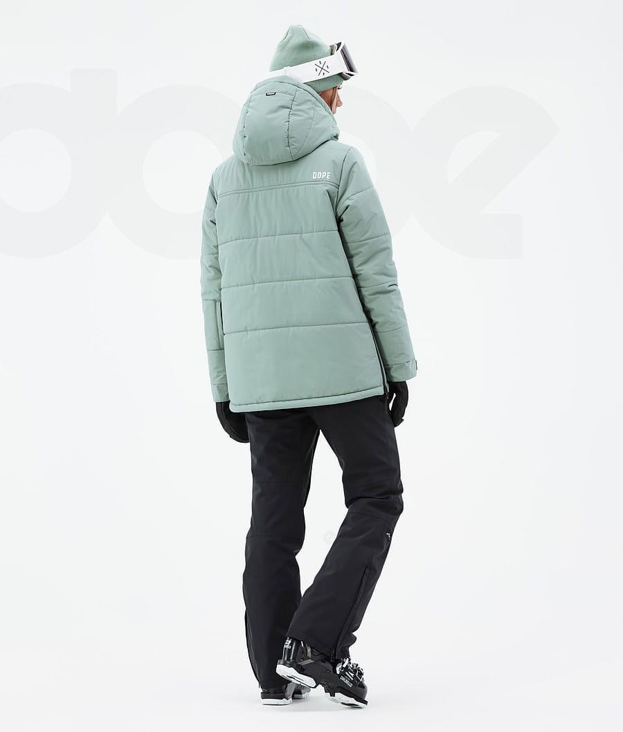 Green Women's Dope Puffer W Ski Jackets | NZ_D2157