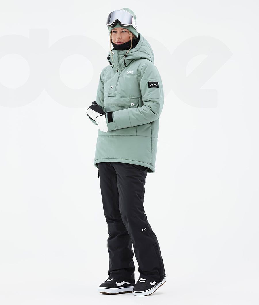 Green Women's Dope Puffer W Snowboard Jackets | NZ_D1358