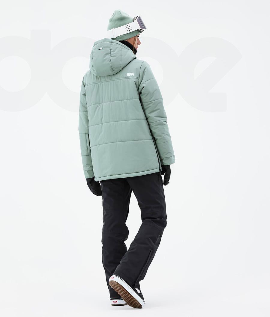 Green Women's Dope Puffer W Snowboard Jackets | NZ_D1358