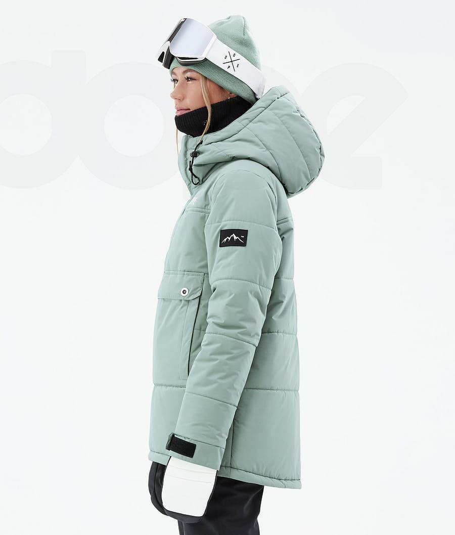 Green Women's Dope Puffer W Snowboard Jackets | NZ_D1358