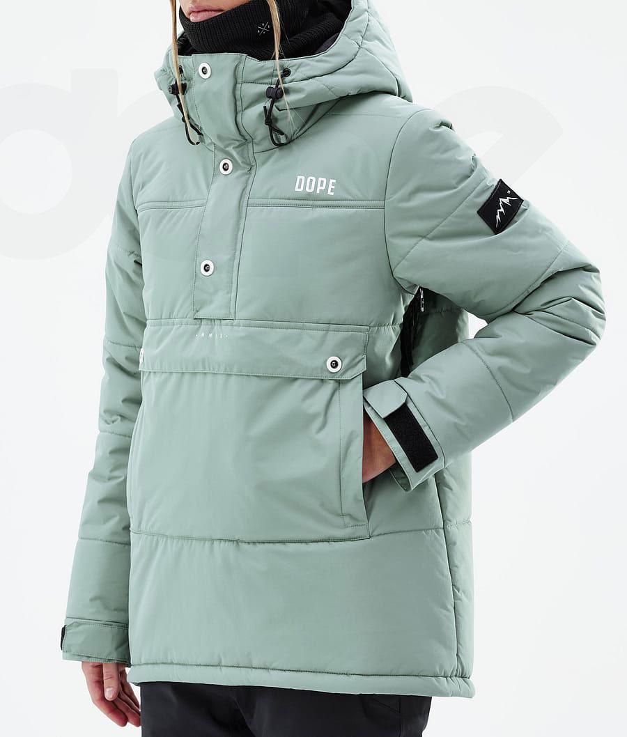 Green Women's Dope Puffer W Snowboard Jackets | NZ_D1358