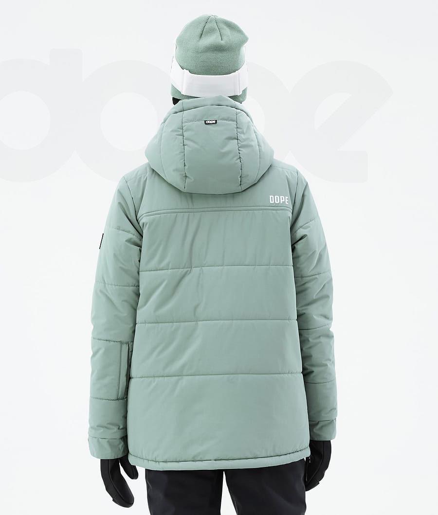 Green Women's Dope Puffer W Snowboard Jackets | NZ_D1358