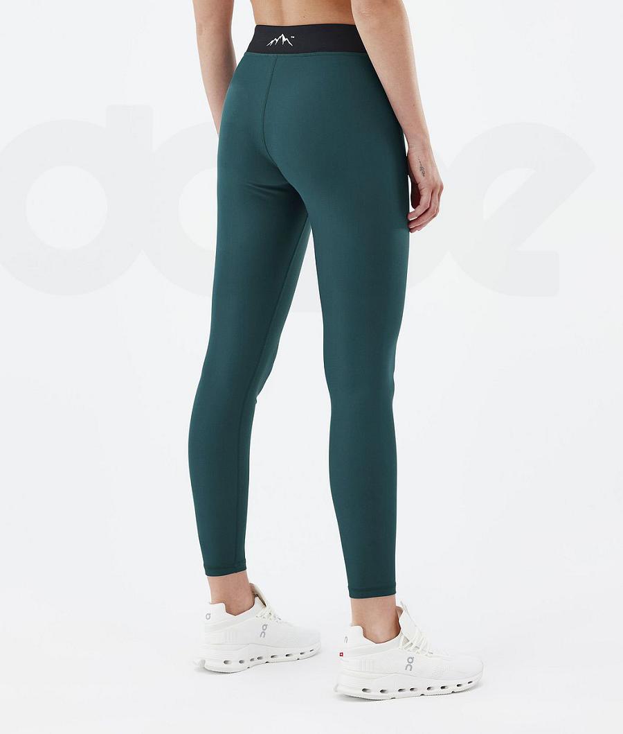 Green Women's Dope Razor Leggings | NZ_D1258