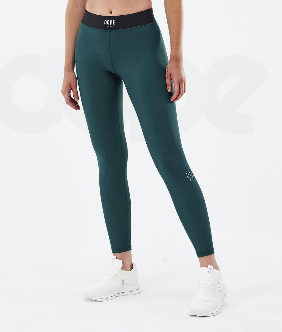 Green Women\'s Dope Razor Leggings | NZ_D1258