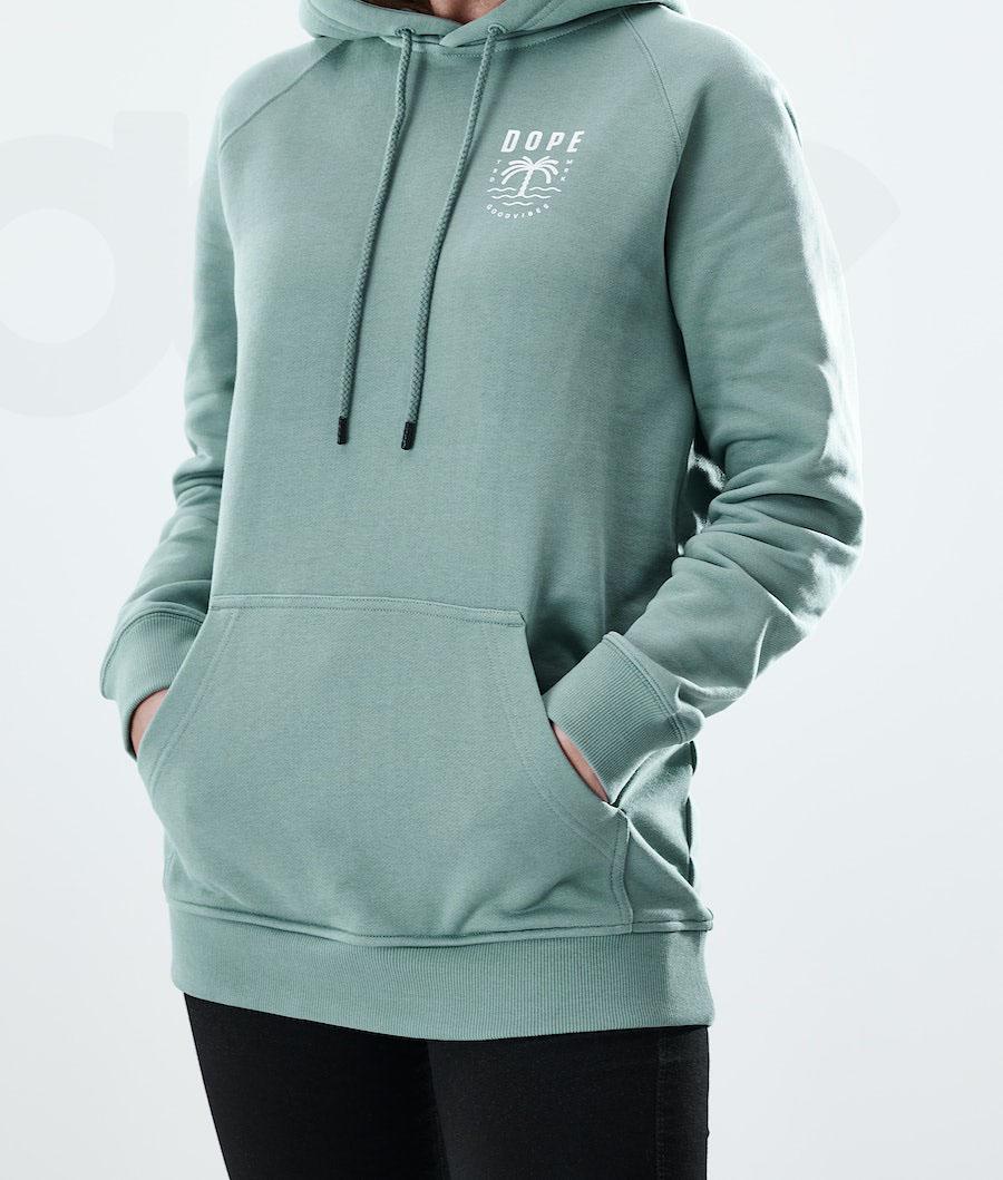 Green Women's Dope Regular Hoodies | NZ_D1259