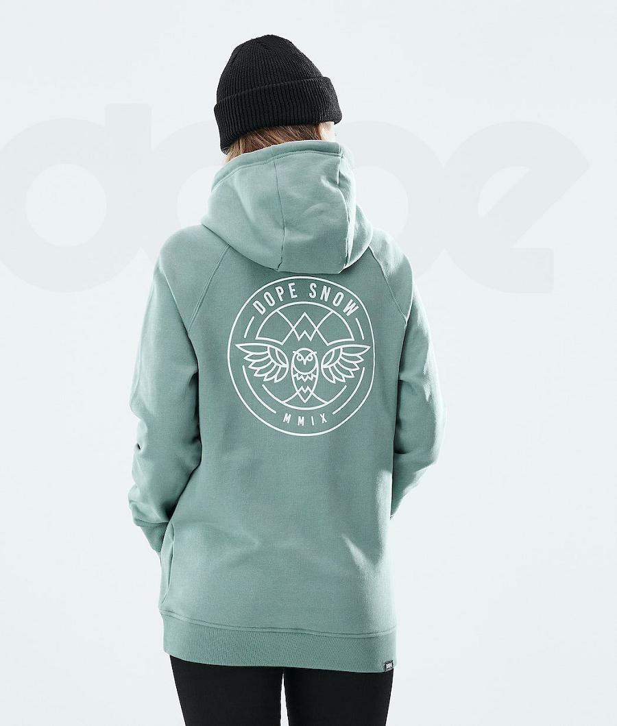 Green Women's Dope Regular Hoodies | NZ_D1807