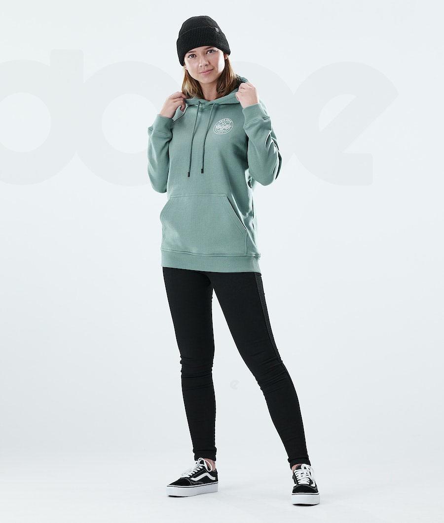 Green Women's Dope Regular Hoodies | NZ_D1807