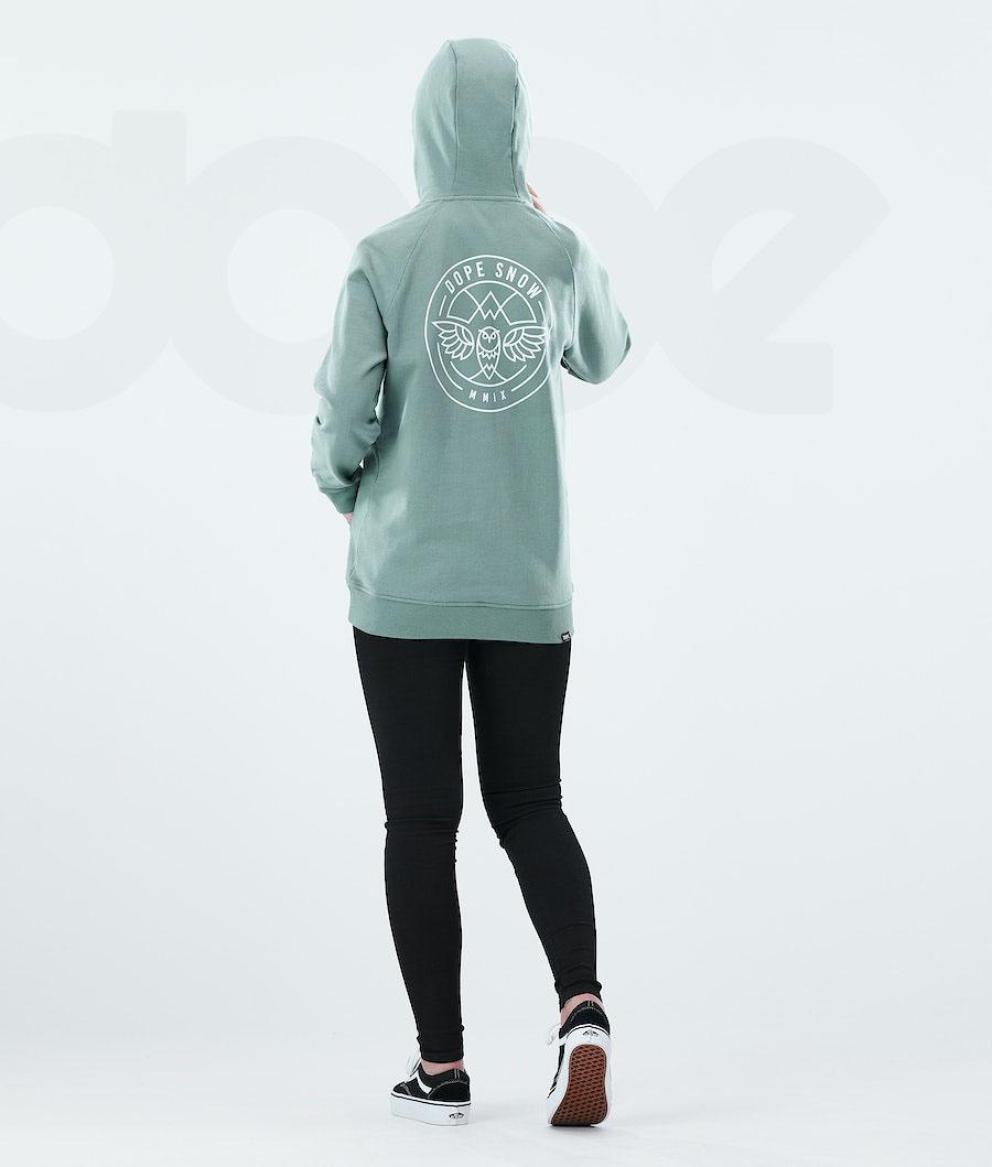 Green Women's Dope Regular Hoodies | NZ_D1807