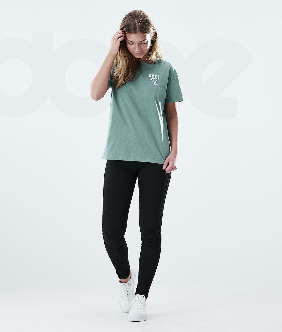 Green Women's Dope Regular T-shirts | NZ_D1028