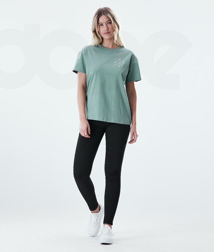 Green Women's Dope Regular T-shirts | NZ_D1108